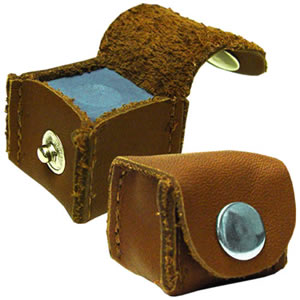 Deluxe Leather Chalk Holder, Brown