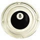 8 Ball Glass Ash Tray