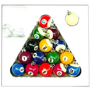 Pool Ball Christmas Ornaments