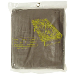 Standard 9 Ft. Pool Table Cover, Mocha