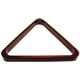 Deluxe Wood Pool Ball Triangle, Mahogany