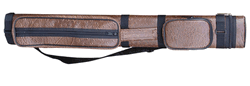 Sterling Brown Hard Pool Cue Case for 2 Cues
