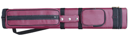 Sterling Burgundy Hard Pool Cue Case for 3 Butts, 6 Shafts