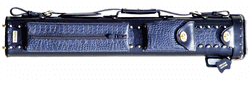 Sterling Black and Blue Pro Pool Cue Case for 2 Cues