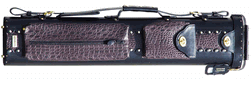 Sterling Black and Brown Pro Pool Cue Case for 3 Butts, 5 Shafts