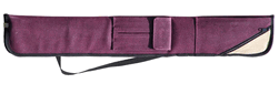 Sterling Burgundy Angora Pool Cue Case for 2 Cues