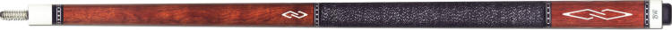 BW Pool Cue made from Rosewood with Micarta Inlays, Irish Linen Wrap, Inlaid Rings, Hard Rock Maple Shaft with Le Pro Tip