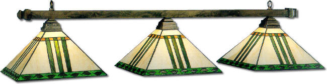Billiard Light - Tiffany Leaf Bar Light