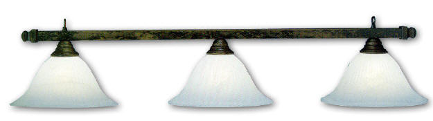 Toltec Billiard Light. This Pool Table Light features 3 Illuminations shades.
