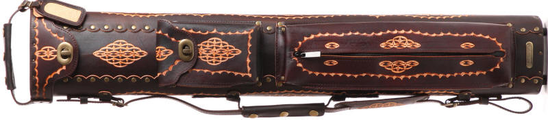 Instroke Saddle D04 Brown Hand Painted Cue Case