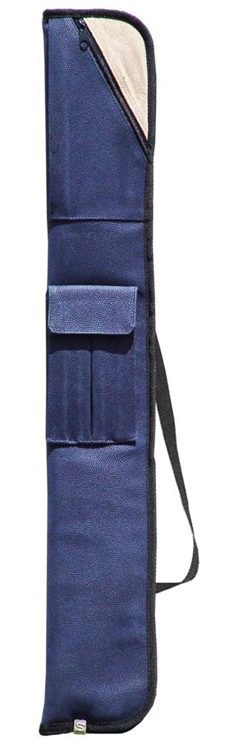 Sterling Blue Angora Pool Cue Case for 2 Cues Pool Cue