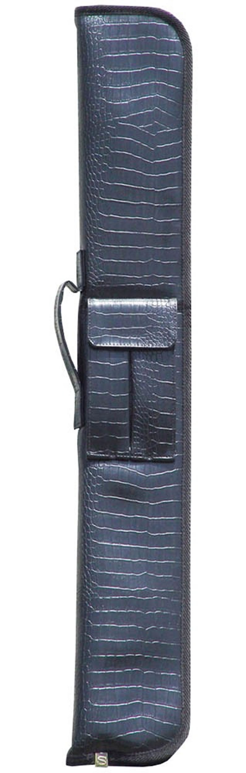 Sterling Black Alligator Pool Cue Case for 2 Cues Pool Cue