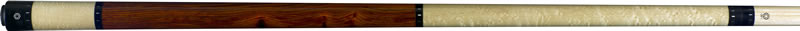 OB-129 Cocobolo and Birdseye, No Wrap Pool Cues