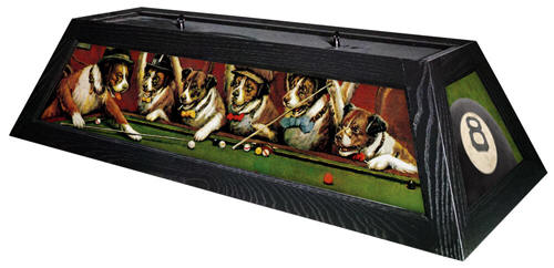 Dogs Playing Pool LIght