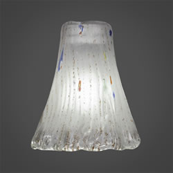 5.5" Fluted Frosted Crystal