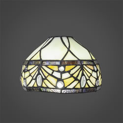 7" Royal Merlot Tiffany Glass