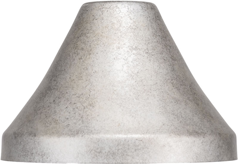 7" Aged Silver Cone Metal Shade