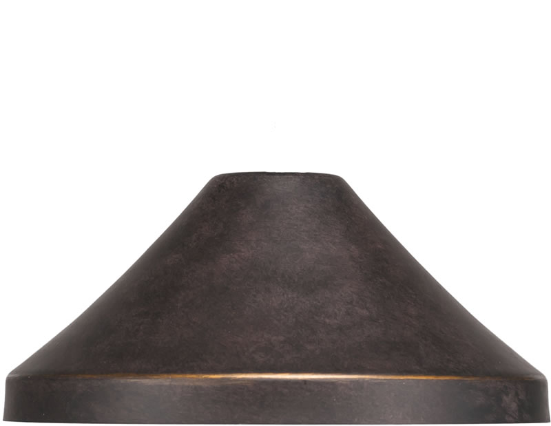 10" Dark Granite Cone Metal Shade