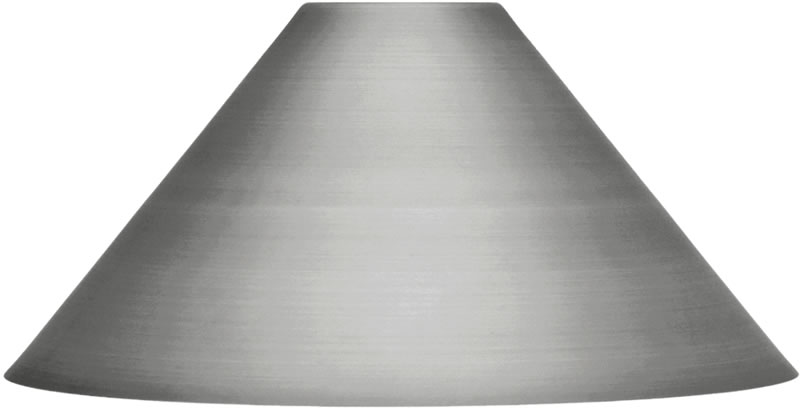 14" Brushed Nickel Cone Metal Shade