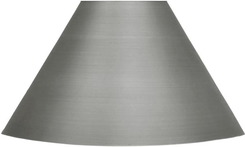 7" Brushed Nickel Cone Metal Shade