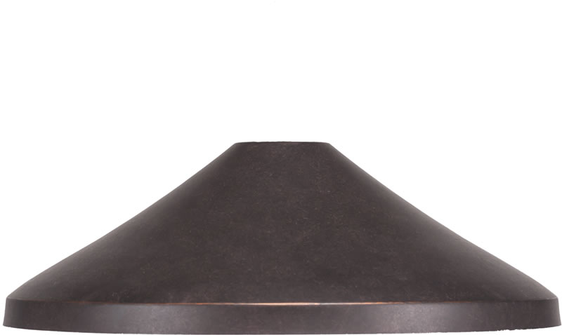 14" Dark Granite Cone Metal Shade