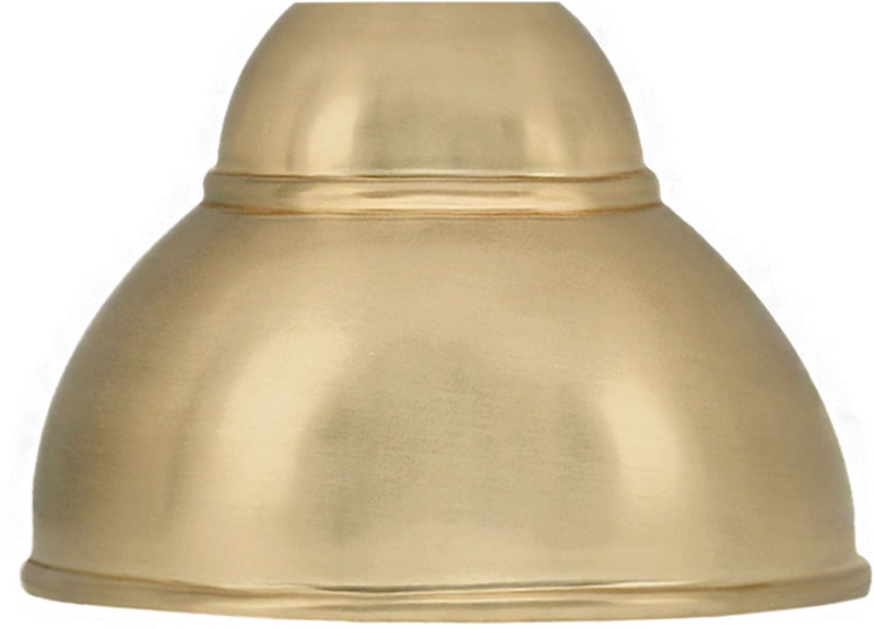 7" New Age Brass Double Bubble Metal Shade