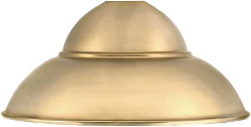 13" New Age Brass Double Bubble Metal Shade